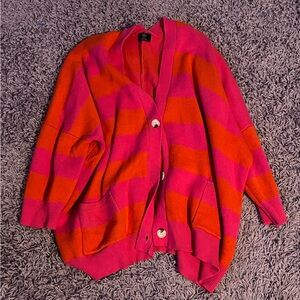 Dressed In LaLa Oversized Striped Cardigan